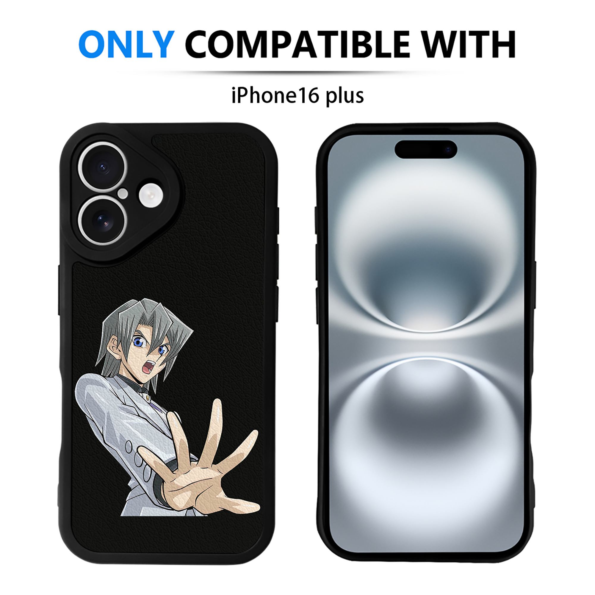 遊☆戯☆王 Yu-Gi-Oh! 【iPhone 16シリーズ対応】シリコンスマホケース（レザー調） 材質：シリコン